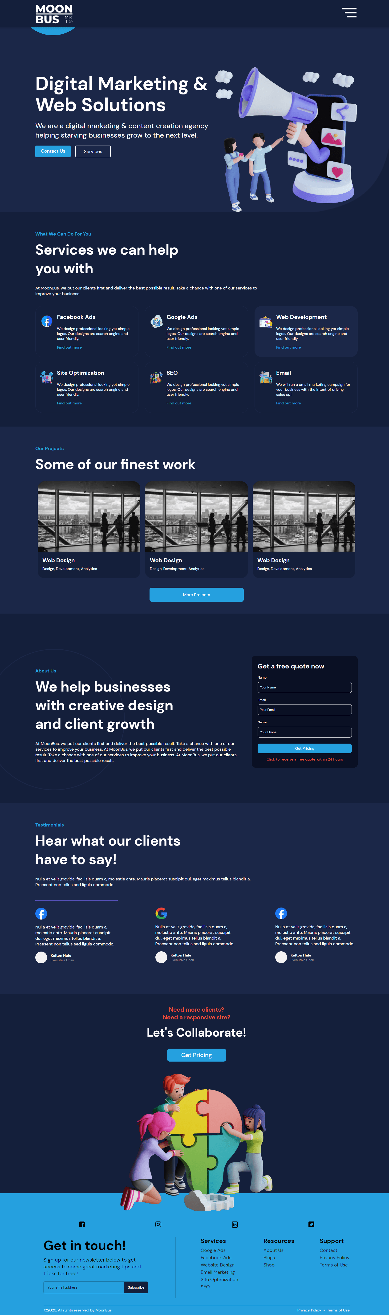 Agency — Creative Agency Marketing Website