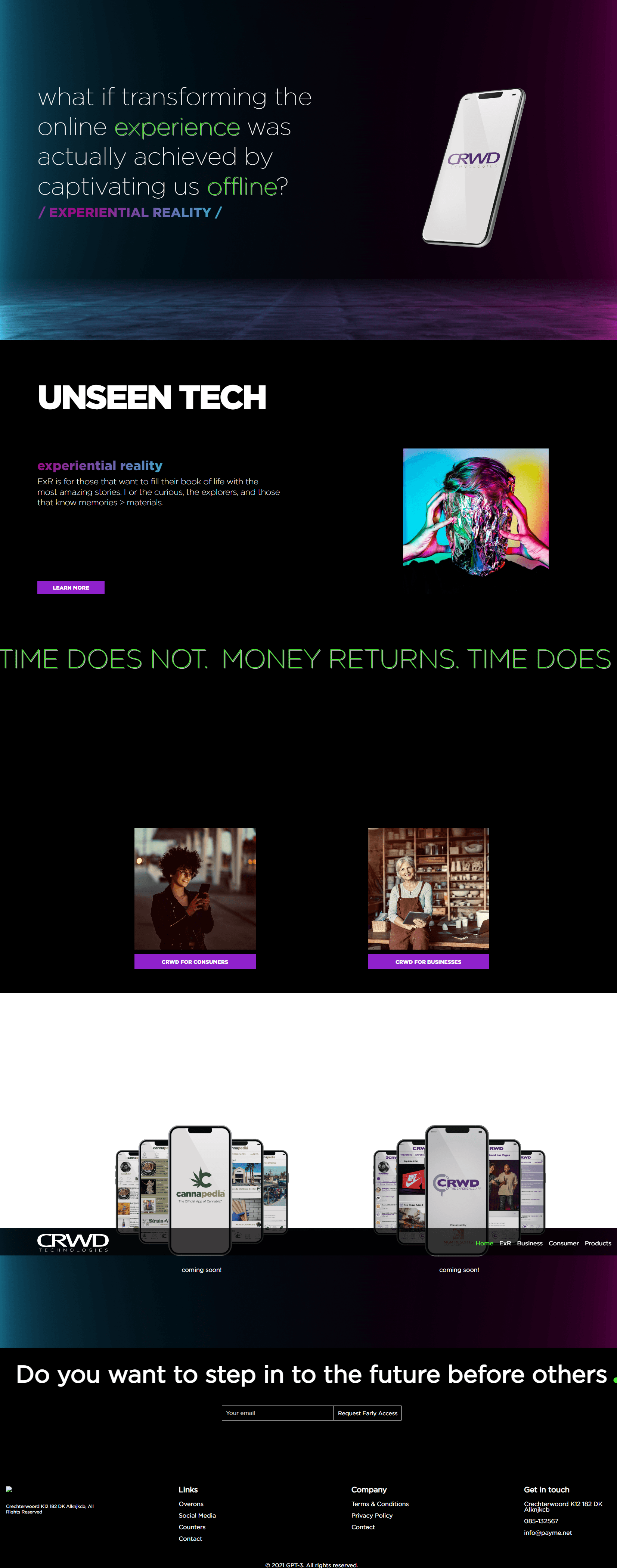 CRWD — Business Marketing Website