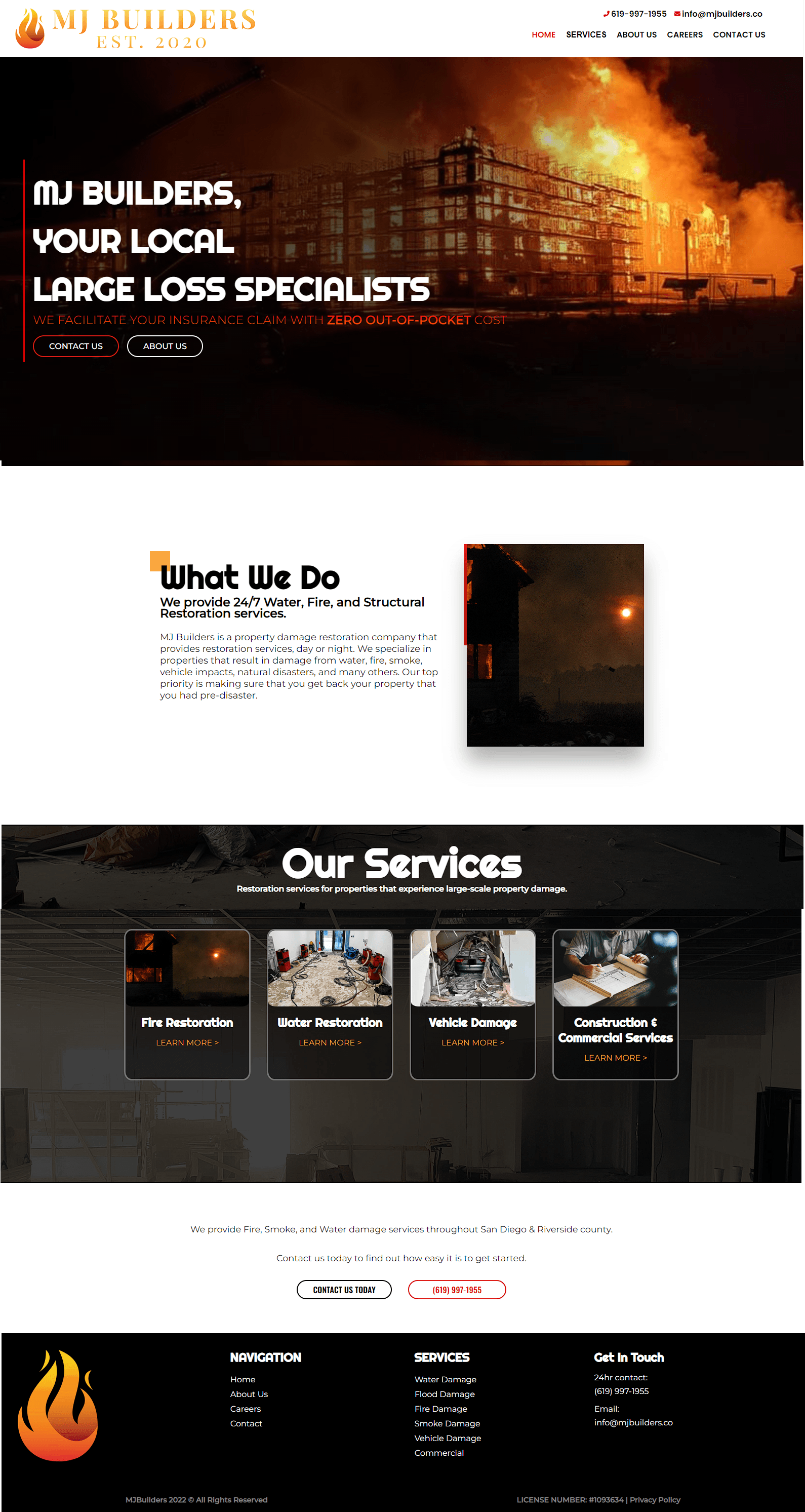 MJ Builders — Construction Company Website